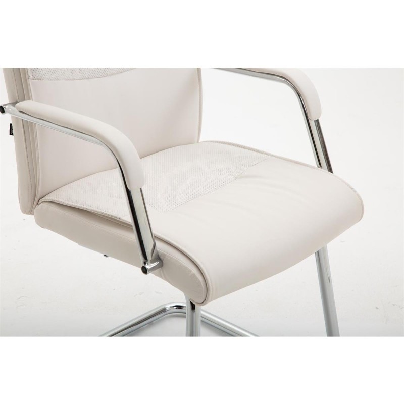 Silla de Confidente RUNA en Piel Negra