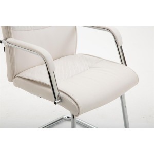Silla de Confidente RUNA en Piel Negra