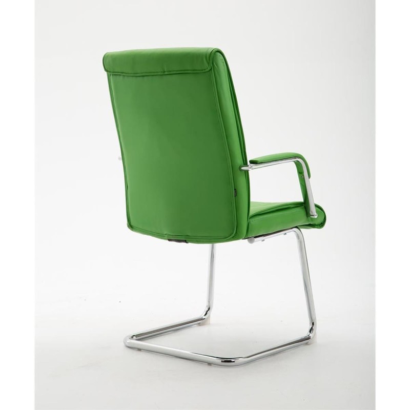 Silla de Confidente RUNA en Piel Negra