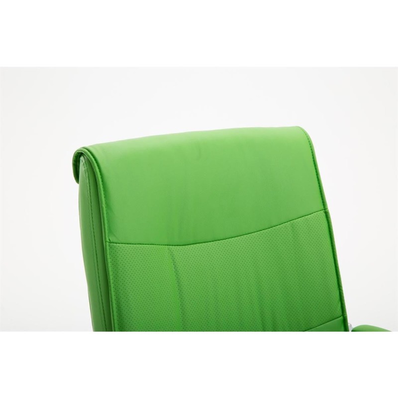 Silla de Confidente RUNA en Piel Negra