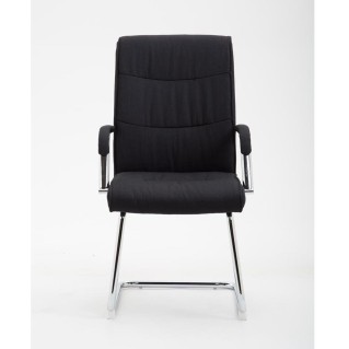 Silla de Confidente RUNA TELA en Negro 2