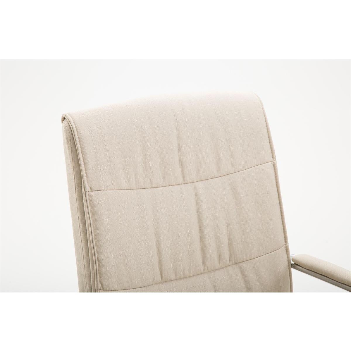 Silla de Confidente RUNA TELA, Estructura Metálica, Gran Acolchado, en Negro