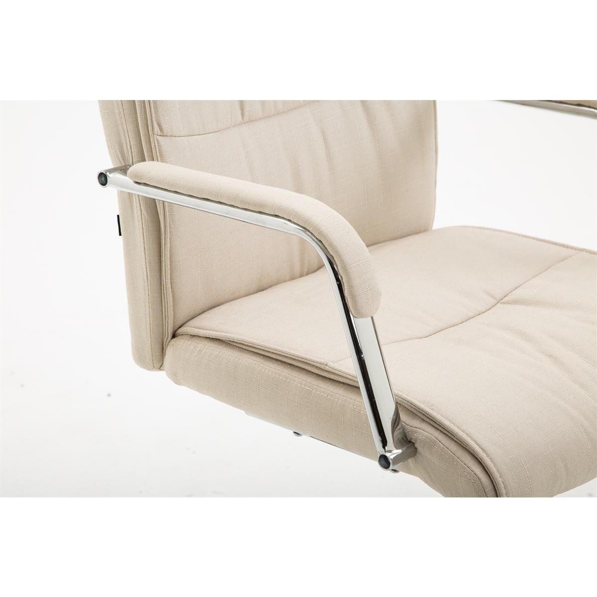 Silla de Confidente RUNA TELA, Estructura Metálica, Gran Acolchado, en Negro