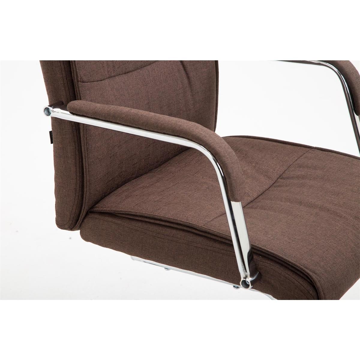 Silla de Confidente RUNA TELA, Estructura Metálica, Gran Acolchado, en Negro