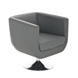 Silla de Confidente MINNIE, En Piel Negra