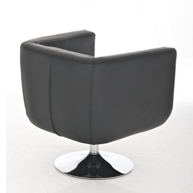 Silla de Confidente MINNIE, En Piel Negra