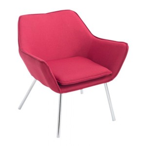 Silla de Confidente ALICE, En Tela, Color Gris Claro