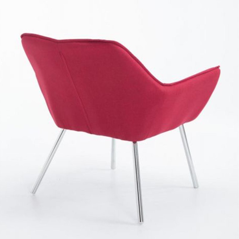 Silla de Confidente ALICE, En Tela, Color Gris Claro