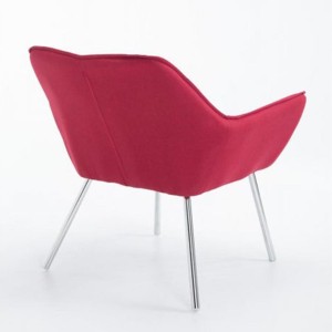 Silla de Confidente ALICE, En Tela, Color Gris Claro