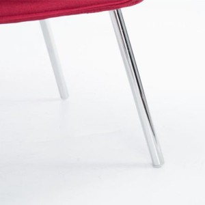 Silla de Confidente ALICE, En Tela, Color Gris Claro