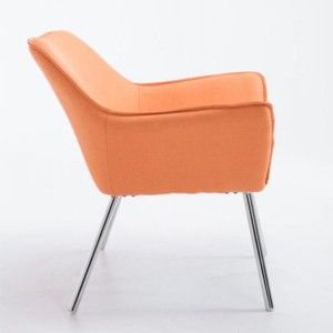 Silla de Confidente ALICE, En Tela, Color Gris Claro