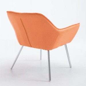 Silla de Confidente ALICE, En Tela, Color Gris Claro