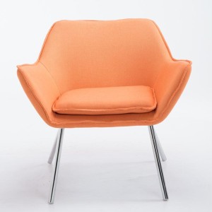 Silla de Confidente ALICE, En Tela, Color Gris Claro