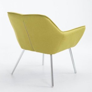 Silla de Confidente ALICE, En Tela, Color Gris Claro