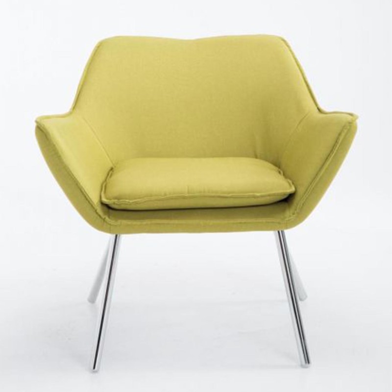 Silla de Confidente ALICE, En Tela, Color Gris Claro