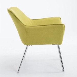 Silla de Confidente ALICE, En Tela, Color Gris Claro