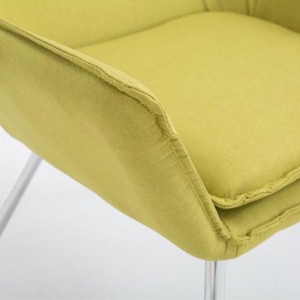 Silla de Confidente ALICE, En Tela, Color Gris Claro
