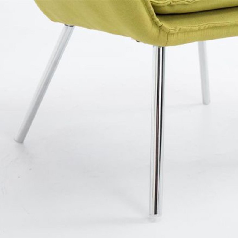 Silla de Confidente ALICE, En Tela, Color Gris Claro