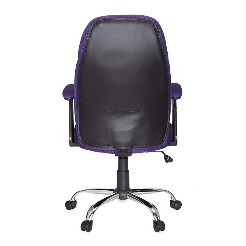 Silla Gaming TIMANA en Malla Morada y Piel Negra
