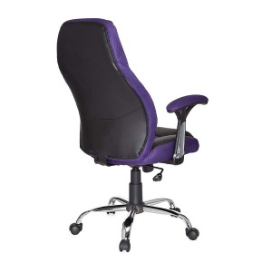 Silla Gaming TIMANA en Malla Morada y Piel Negra