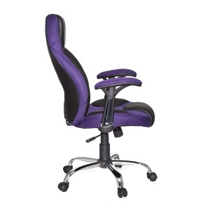 Silla Gaming TIMANA en Malla Morada y Piel Negra