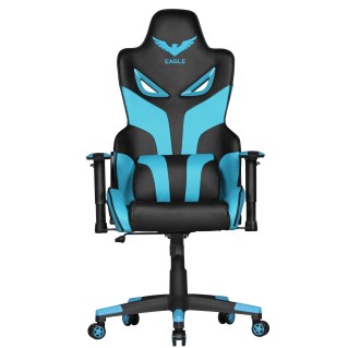 Silla Gaming EAGLE en Piel Negro/Azul 2