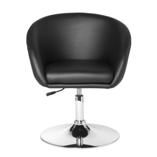 Silla de Confidente CLEO, en Polipiel Negra 2