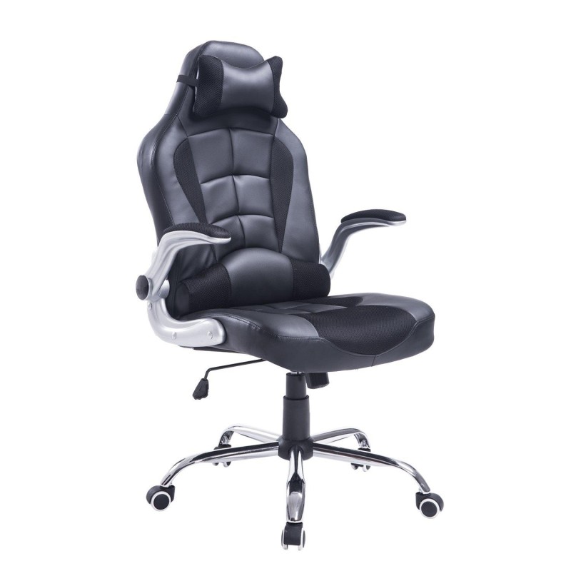 Silla Gaming FATANI en Piel y Malla Negra