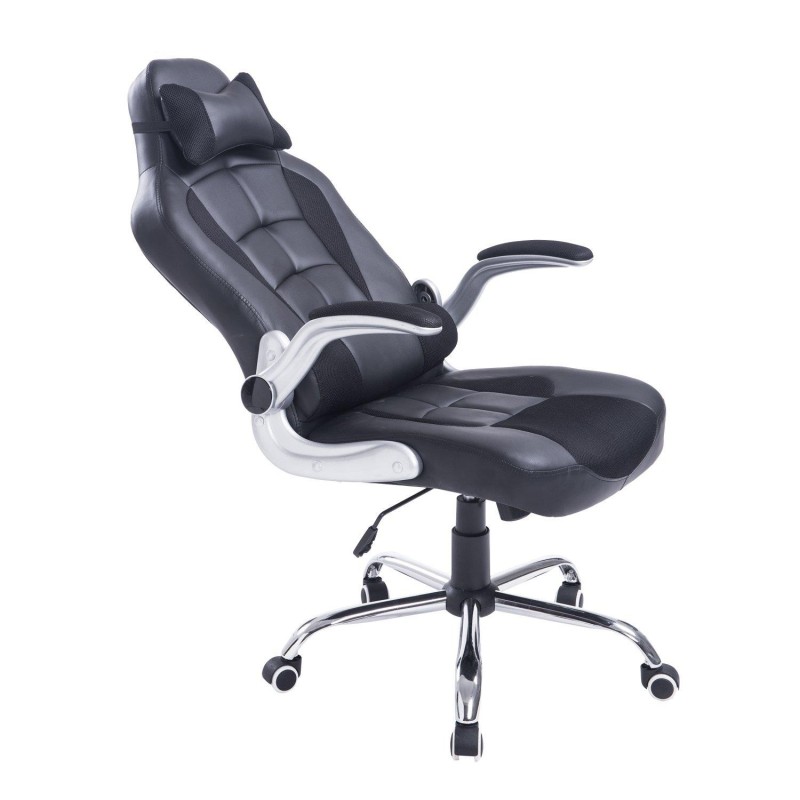 Silla Gaming FATANI en Piel y Malla Negra
