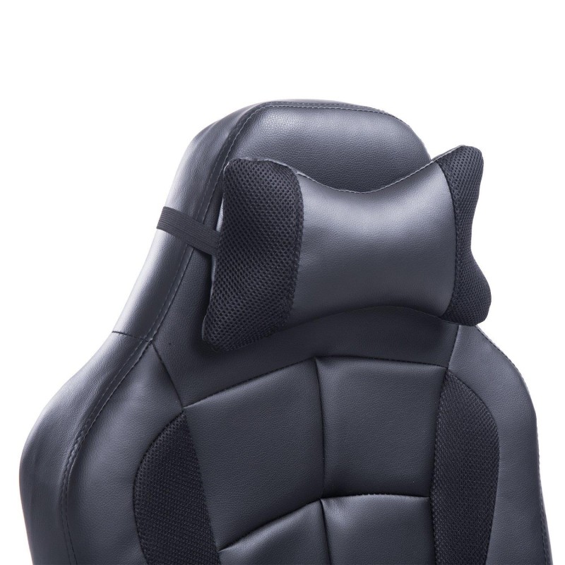 Silla Gaming FATANI en Piel y Malla Negra