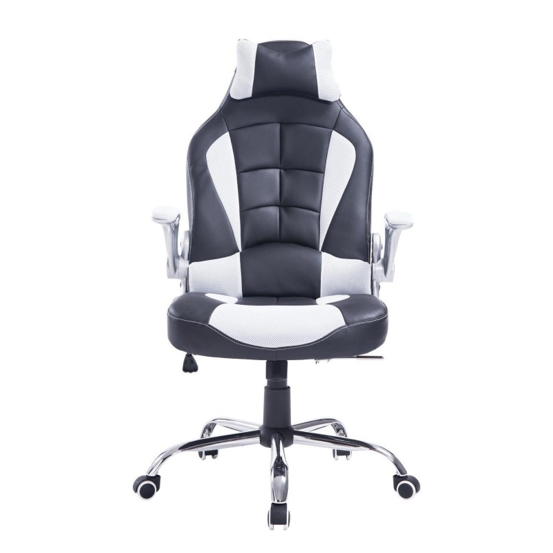 Silla Gaming FATANI en Piel y Malla Negra