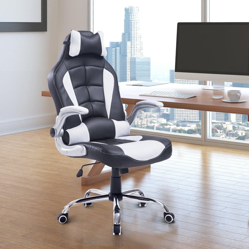 Silla Gaming FATANI en Piel y Malla Negra