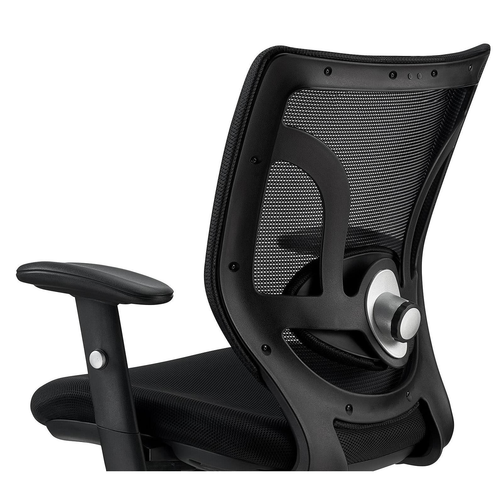 Silla de Confidente Ergonómica LAMBO NET, Increíble Soporte Lumbar, Gran Comodidad, En Negro