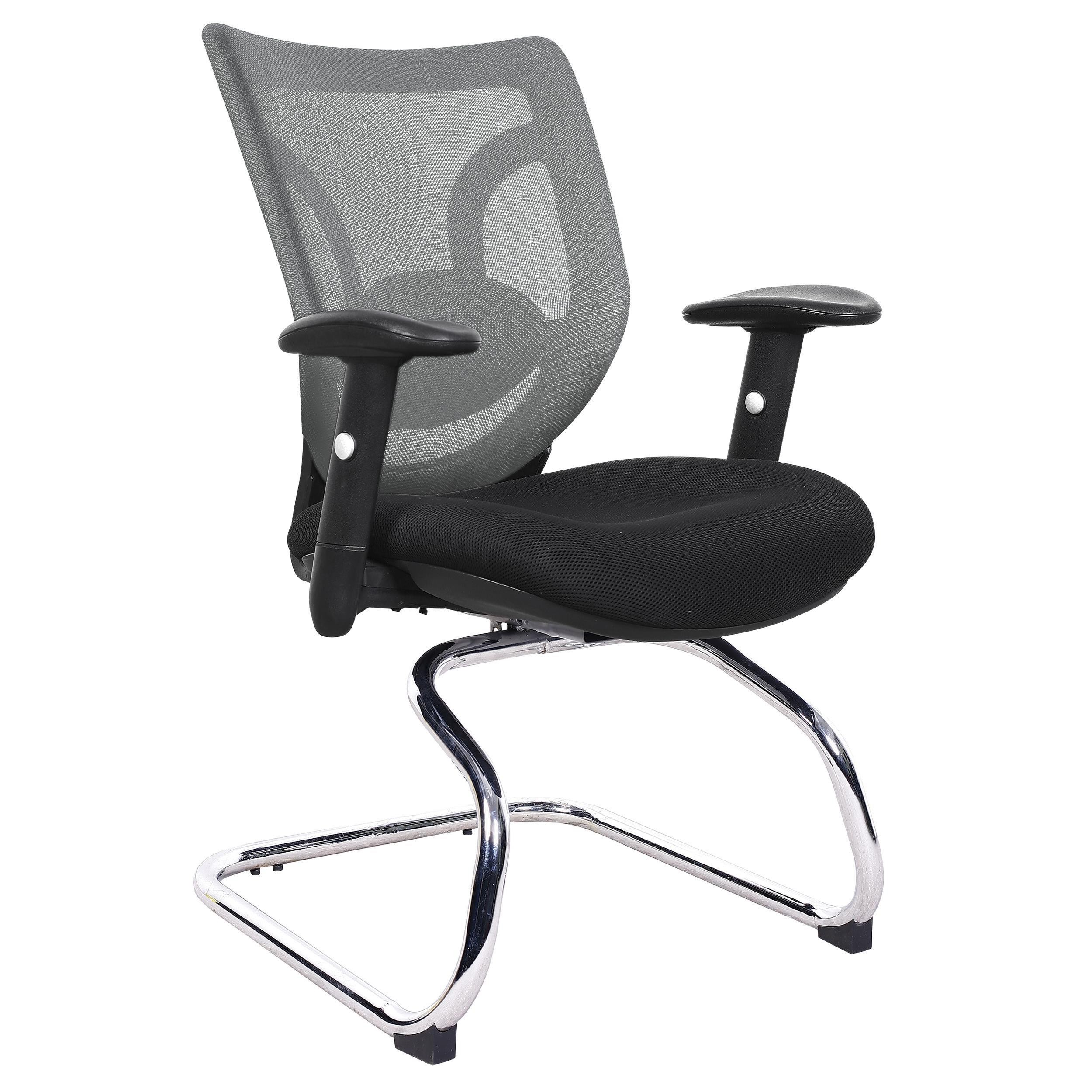 Silla de Confidente Ergonómica LAMBO NET, Increíble Soporte Lumbar, Gran Comodidad, En Negro