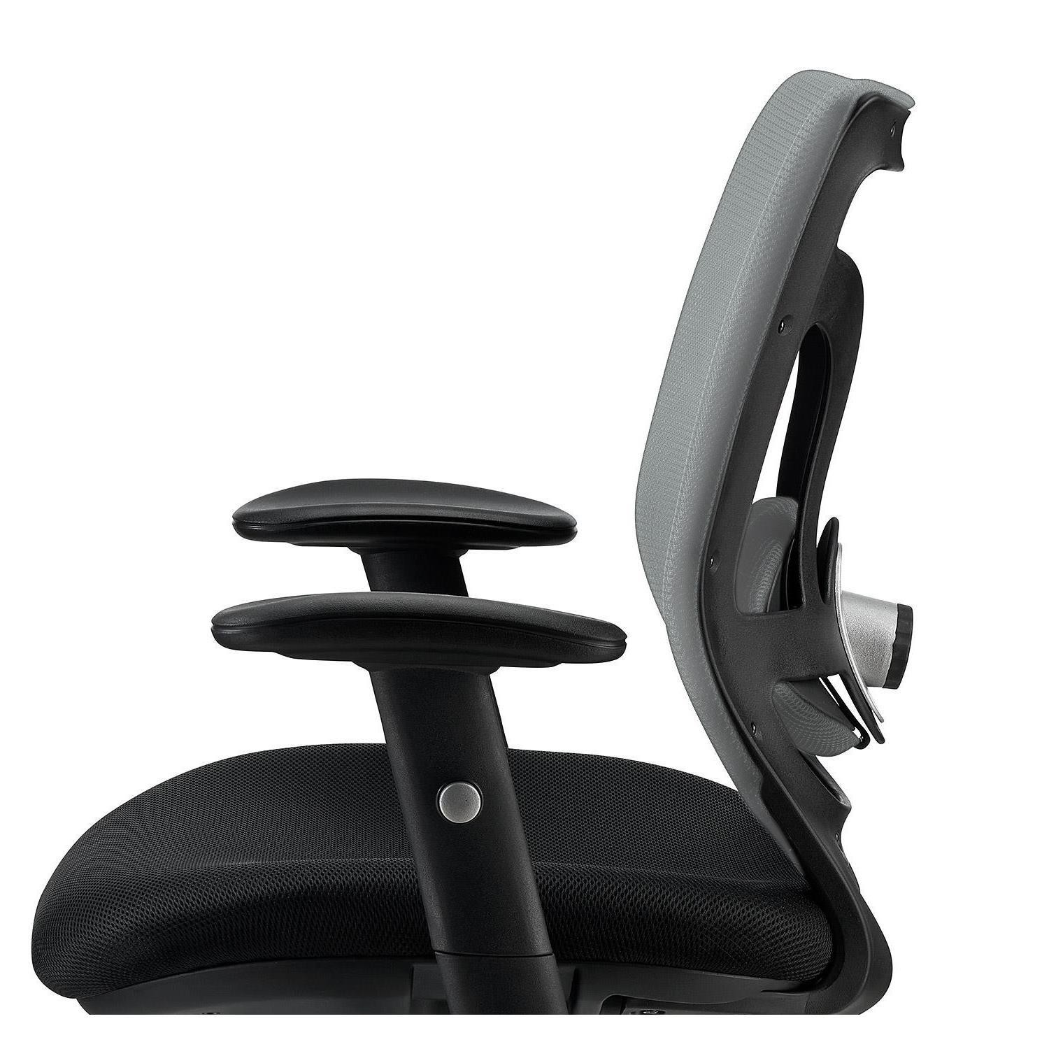 Silla de Confidente Ergonómica LAMBO NET, Increíble Soporte Lumbar, Gran Comodidad, En Negro