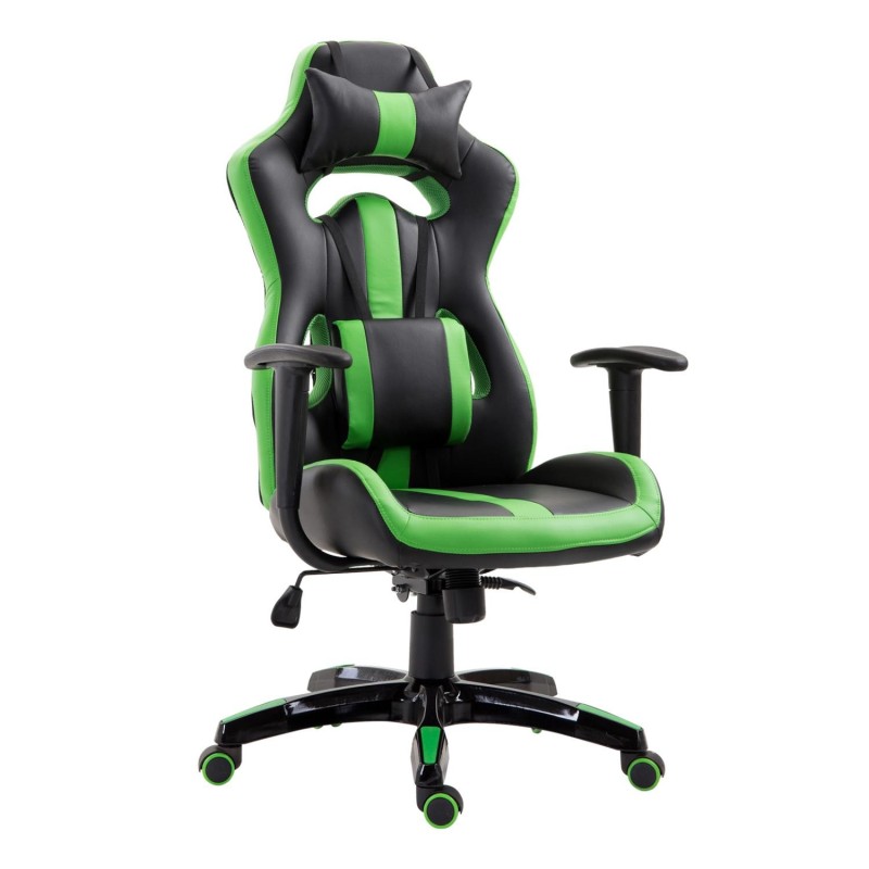Silla Gaming TOMBI en Piel Negra y Roja