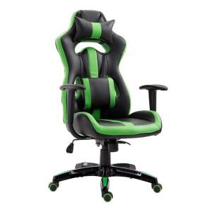 Silla Gaming TOMBI en Piel Negra y Roja