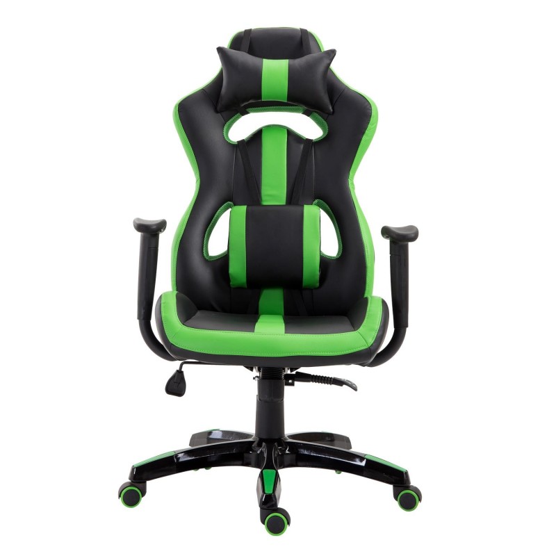 Silla Gaming TOMBI en Piel Negra y Roja
