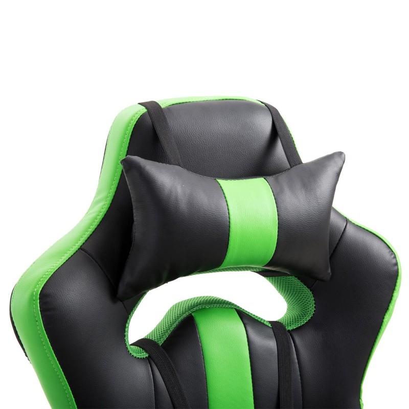 Silla Gaming TOMBI en Piel Negra y Roja