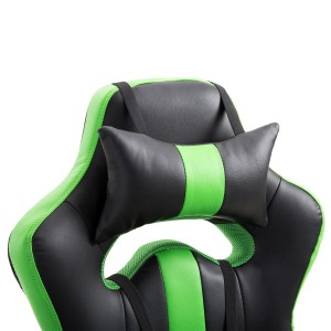 Silla Gaming TOMBI en Piel Negra y Roja