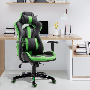 Silla Gaming TOMBI en Piel Negra y Roja