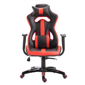 Silla Gaming TOMBI en Piel Negra y Roja