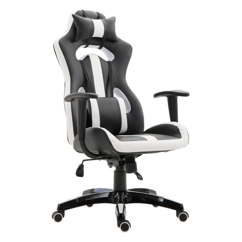 Silla Gaming TOMBI en Piel Negra y Roja