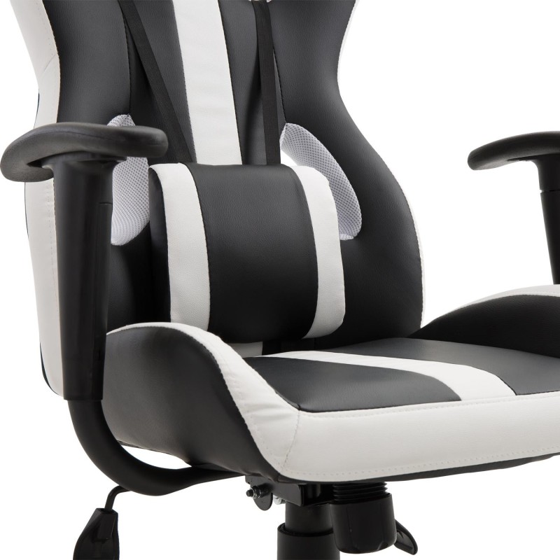 Silla Gaming TOMBI en Piel Negra y Roja