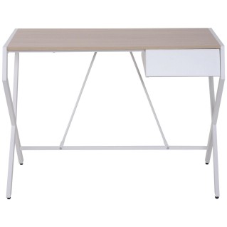 Mesa de Oficina LURITA en Metal y Madera color Roble 2