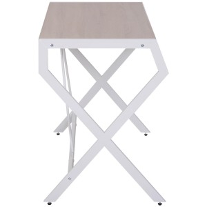 Mesa de Oficina LURITA en Metal y Madera color Roble