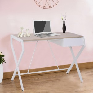 Mesa de Oficina LURITA en Metal y Madera color Roble