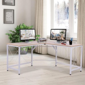 Mesa de Oficina MARLY en Metal y Madera, color Negro