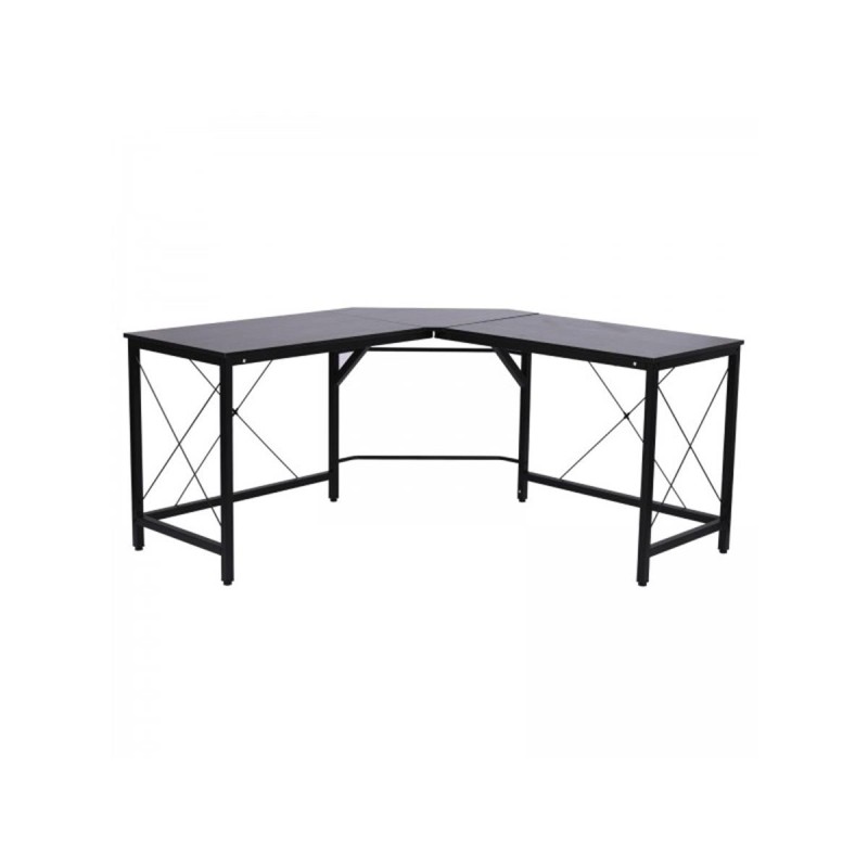 Mesa de Oficina MARLY en Metal y Madera, color Negro