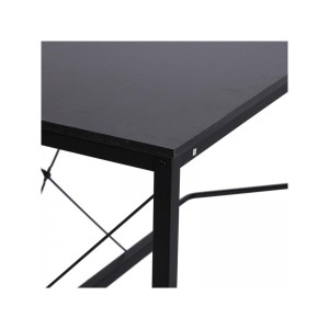 Mesa de Oficina MARLY en Metal y Madera, color Negro
